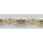 14k Gold Bamboo Hawaiian Bracelet